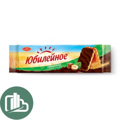Юбилейное печенье 116гр Ореховое 1/60