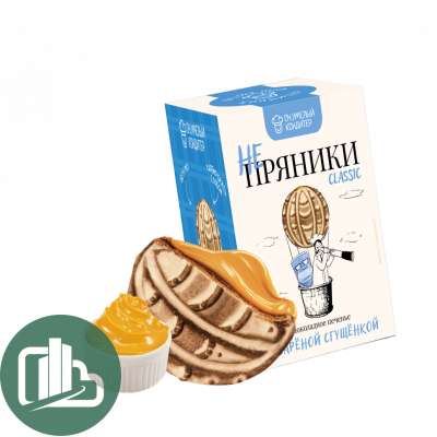 Печенье сдобное шок. Не-Пряники с вар.сгущенкой  200гр 1/16