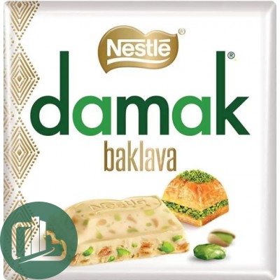 Шоколад Нестле Nestle Damak Baklava Белый 60гр 1/6 ИМПОРТ
