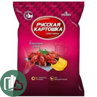 Русская картошка 140гр 1/9 Вареные Раки