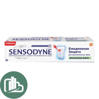 Зубная паста Sensodyne Ежедневная Защита Морозная Мята 65мл 