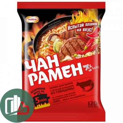 Доширак Чан Рамён 120гр Говядина Традиционная 1/20