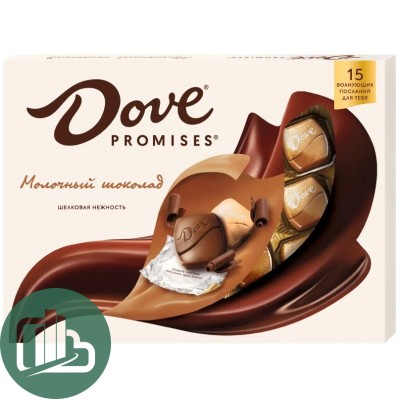 НГ Набор конфет 120гр Dove Молочный шоколад 1/10