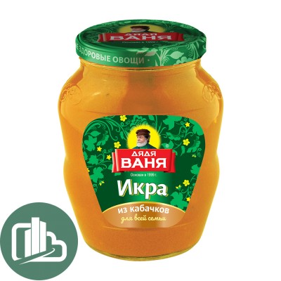Дядя Ваня Икра из обжаренных кабачков 680гр  1/8