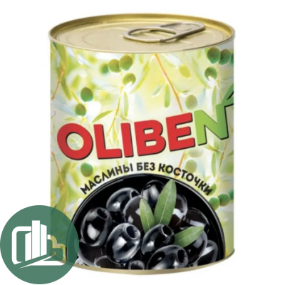 OLIBEN Маслины б/к 290мл ж/б 1/12 МТ008