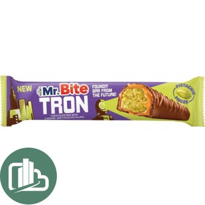 АТВ Трубочка 28гр Mr.Bite TRON КАРАМЕЛЬ ФИСТАШКА 1/24 (6)
