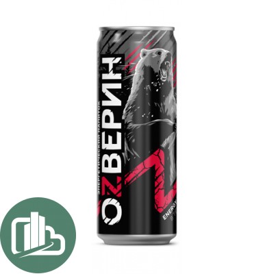 Озверин Тёмный 0,45л Энергетик 1/12