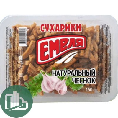 Сухарики Емеля 150гр Чесноком 1/15