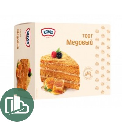 KOVIS Торт бисквитный Медовый 240гр 1/12