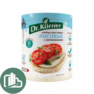 Хлебцы "Dr Korner" Рисовые с витам 100г 1/20
