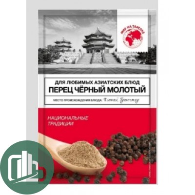 Приправа Планета вкуса 20г 1/12 Перец чёрный молотый 