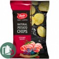 БРУТО Чипсы Бекон 130гр 1/10