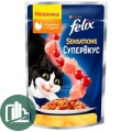 FELIX 75г СуперВкус Sensations 1/26 Говядина Сыр