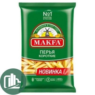 Макфа Перья короткие  400гр 1/20