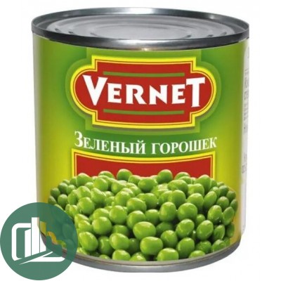 ВЕРНЕТ Зеленый горошек 425гр 1/12
