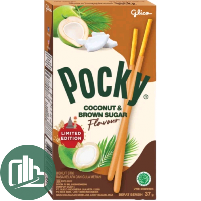Палочки шок. Pocky Кокос и тростниковый сахар 37гр 1/10