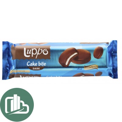 Мини кекс LUPPO DARK Какао с маршмеллоу покрыт молочным шоколадом 55гр 1/24