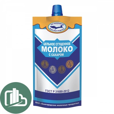 Молочный стандарт Молоко цельное сгущенка с сахаром 270гр 1/30