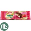 Halley Сендвич+печенье покрытое молочным шок с клубничной начинкой и маршмеллоу 240гр 1/12