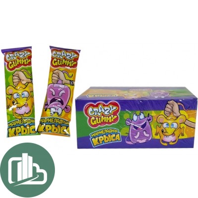 Мармелад CRAZY GUMMY Мармеладная крыса 15гр 1/36 (12)