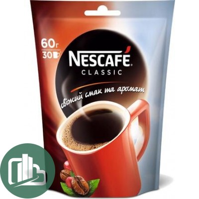 Нескафе Классик пакет 60гр 1/12