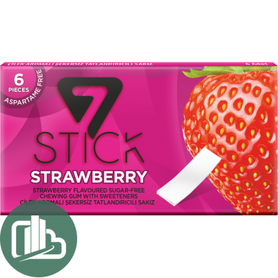 7 Stick Клубника 16,5гр 6 пластинок 1/24