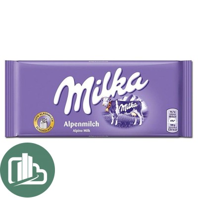 Милка  90гр Альпен Милк 1/25 (Импорт)