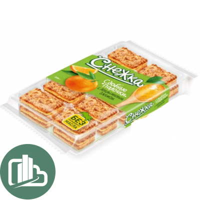 Печенье Снежка 308гр Сдобные Палочки Апельсин