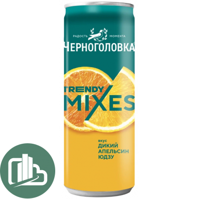Напиток Черноголовка 0,33л вкус Дикий Апельсин Юдзу ж/б 1/12