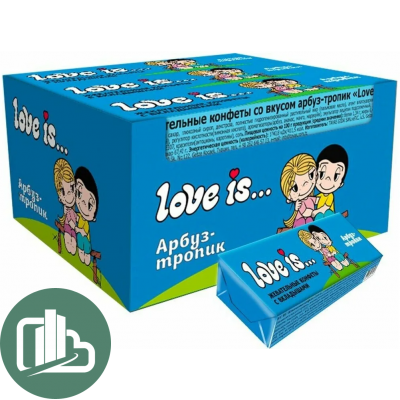 Жев/конфеты LOVE IS 20гр Арбуз/тропик 1/24