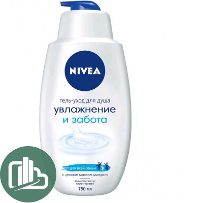 Гель для душа NIVEA Увлажнение и забота 750мл