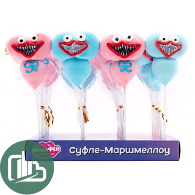 Маршмеллоу на палочке Монстрик 1/24 