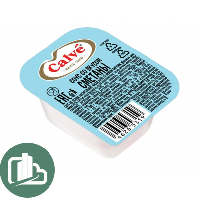 Порционный соус Calve Сметанный 25гр 1/150