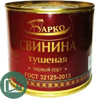 БАРКО Тушеная свинина 338гр 1/24