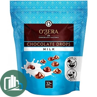 Яшкино Шоколад молочный OZera Milk drops 80гр 1/12