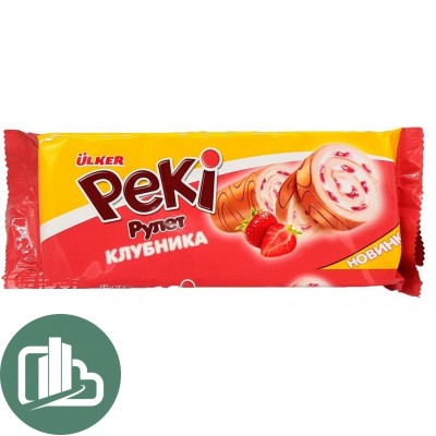 Рулет PEKI со вкусом клубники 150гр 1/15