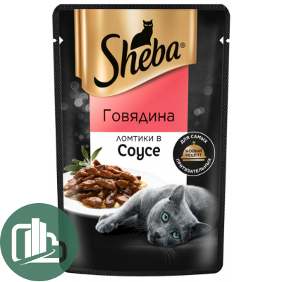 ШЕБА 75гр ломтики в соусе Говядина 1/28