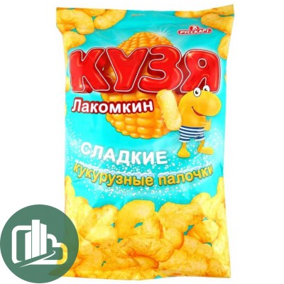 Кузя Лакомкин  снэки кукурузные 190гр 1/7