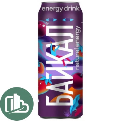 Черноголовка Байкал Energy 0,45л со вкусом малина-черная смородина 1/12