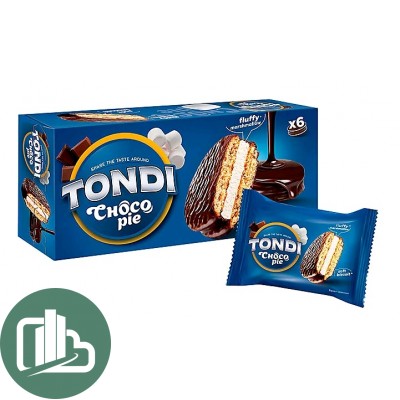 Яшкино Бисквитник 185гр TONDI Choco Pie 1/16