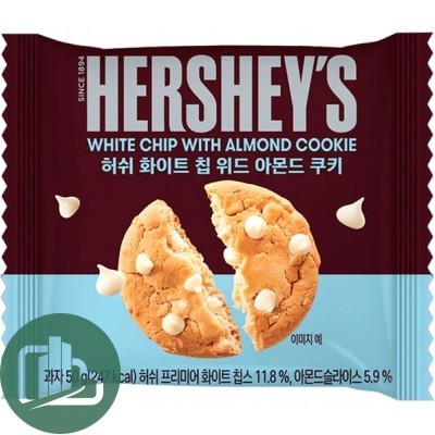 Печенье HERSHEY'S 50гр Almond White 1/10 Корея
