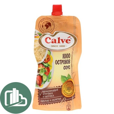 Соус Calve 230гр 1000 островов 1/28