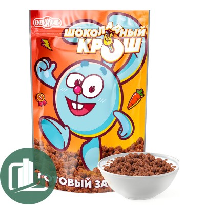 Готовый завтрак шарики Шоколадный Крош 400гр 1/12