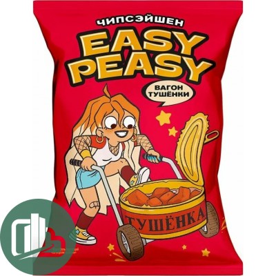 Картофель хрустящий EASY PEASY со вкусом тушенки 70гр 1/12