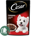 Корм для собак CESAR 85гр в соусе Говядина с овощами 1/28