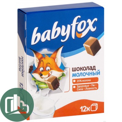 Яшкино BabyFOX Шок. Белый молочный 90гр 1/6 822