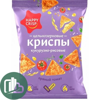 Чипсы "Happy Corn" 50гр Пряный томат 1/18 Happy Crisp
