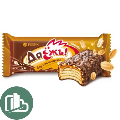 Конфеты Весовые Даёжь 3кг ДА с карамелью, арахисом и криспи 