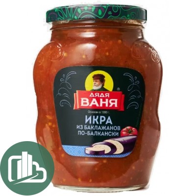 Дядя Ваня Икра из баклажанов по-балкански 350гр 1/12