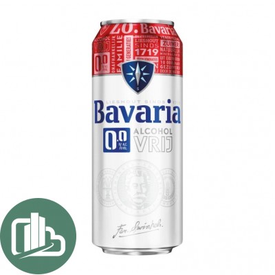 Бавария пиво 0,5л 0% б/а ж/б 1/24